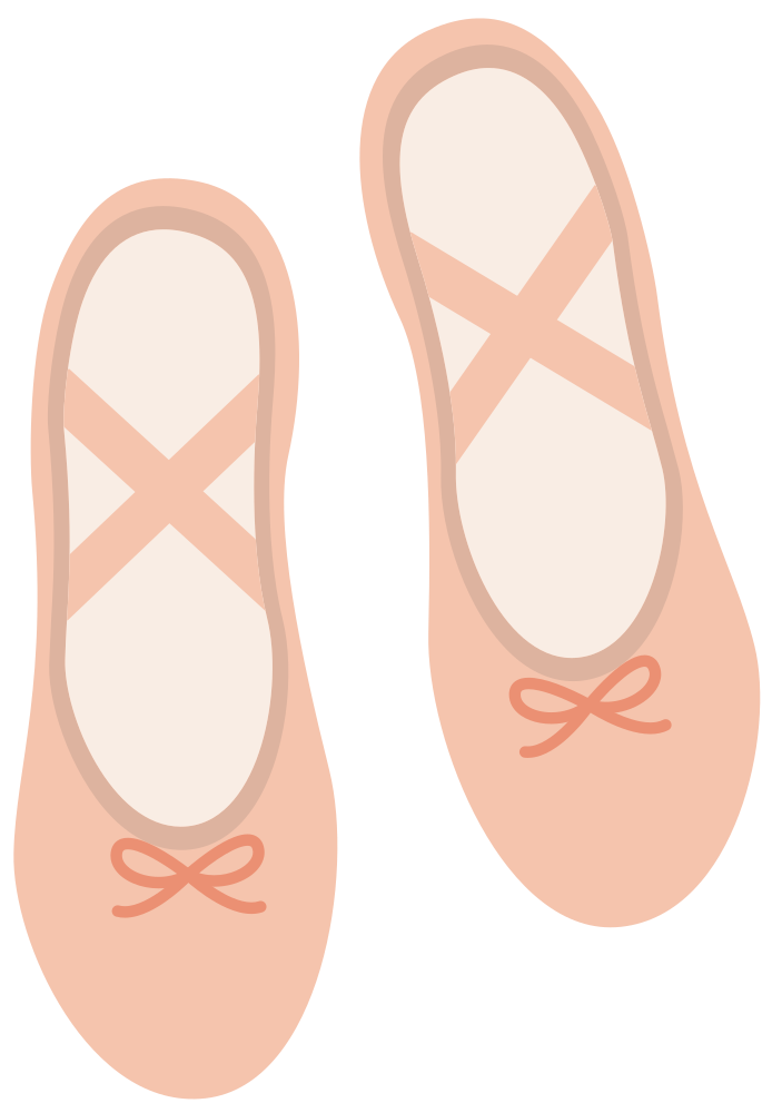 OnlineLabels Clip Art - Ballet Shoes (#2)